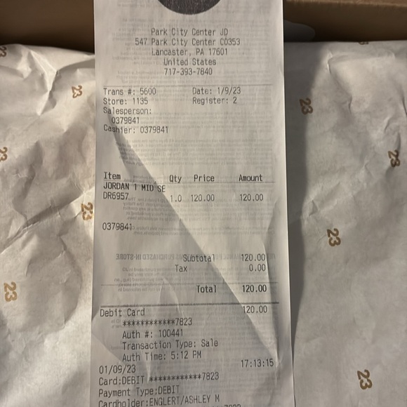 Jordan 1 Mid Messy Room size 6.5 grade school. - Picture 6 of 6